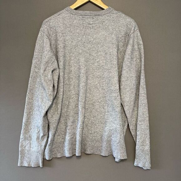 The North Face Men’s Grey Knit Wool Sweater Round Neck Wool Blend Size 2XL - Picture 3 of 8